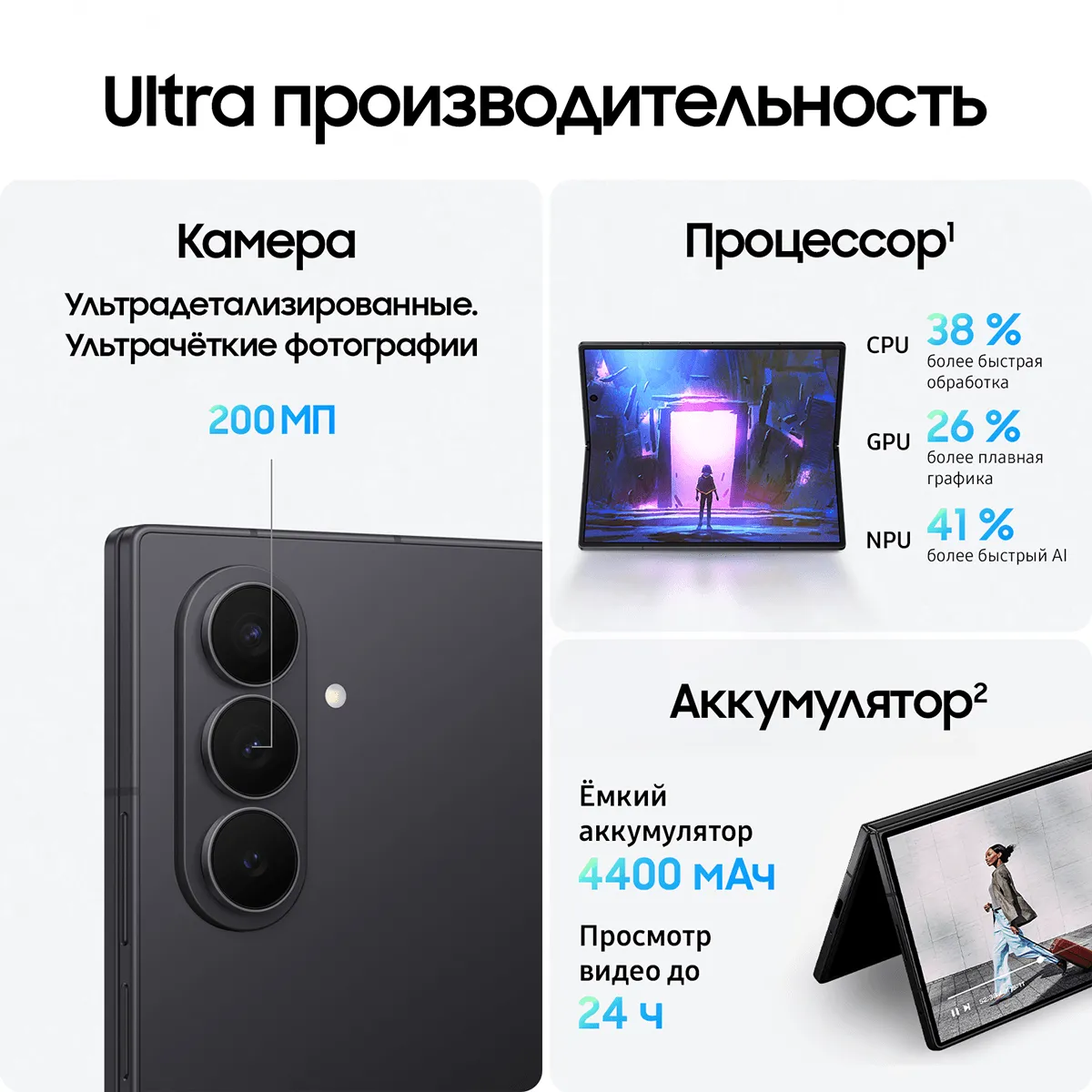 Смартфон Samsung Galaxy Z Fold7 1024 Гб, Чёрный