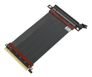 25cm - Ultra PCIe 4.0 X16 Gen4 Riser Cable | 90 Degree Socket | Gen3 Compatible