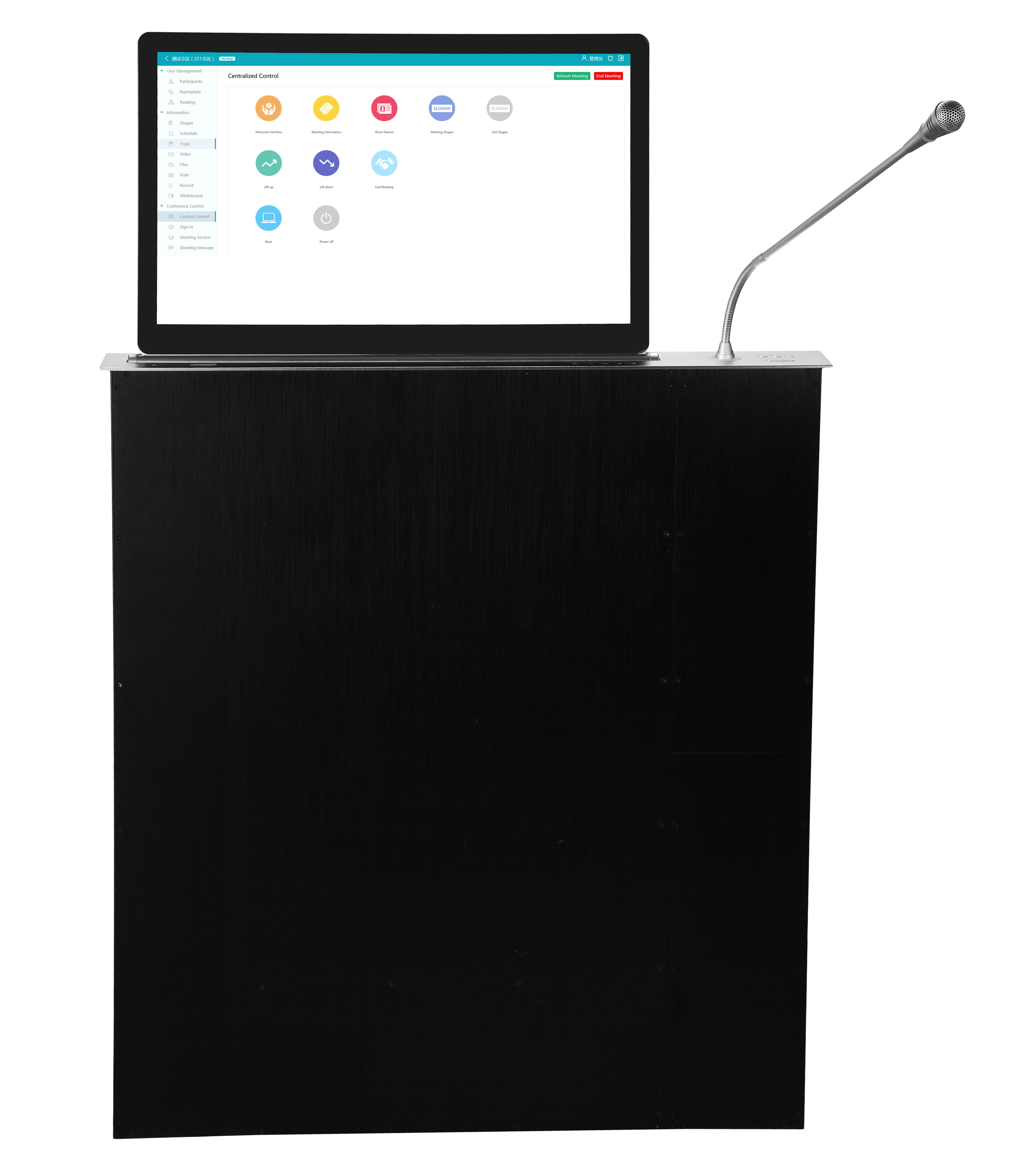TS-F156MT LCD 15.6'' Mic