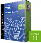 Dr.Web Малый бизнес 10-я версия ФСТЭК для 5 ПК, 1 сервера и 5 пользователей почты на 1 год