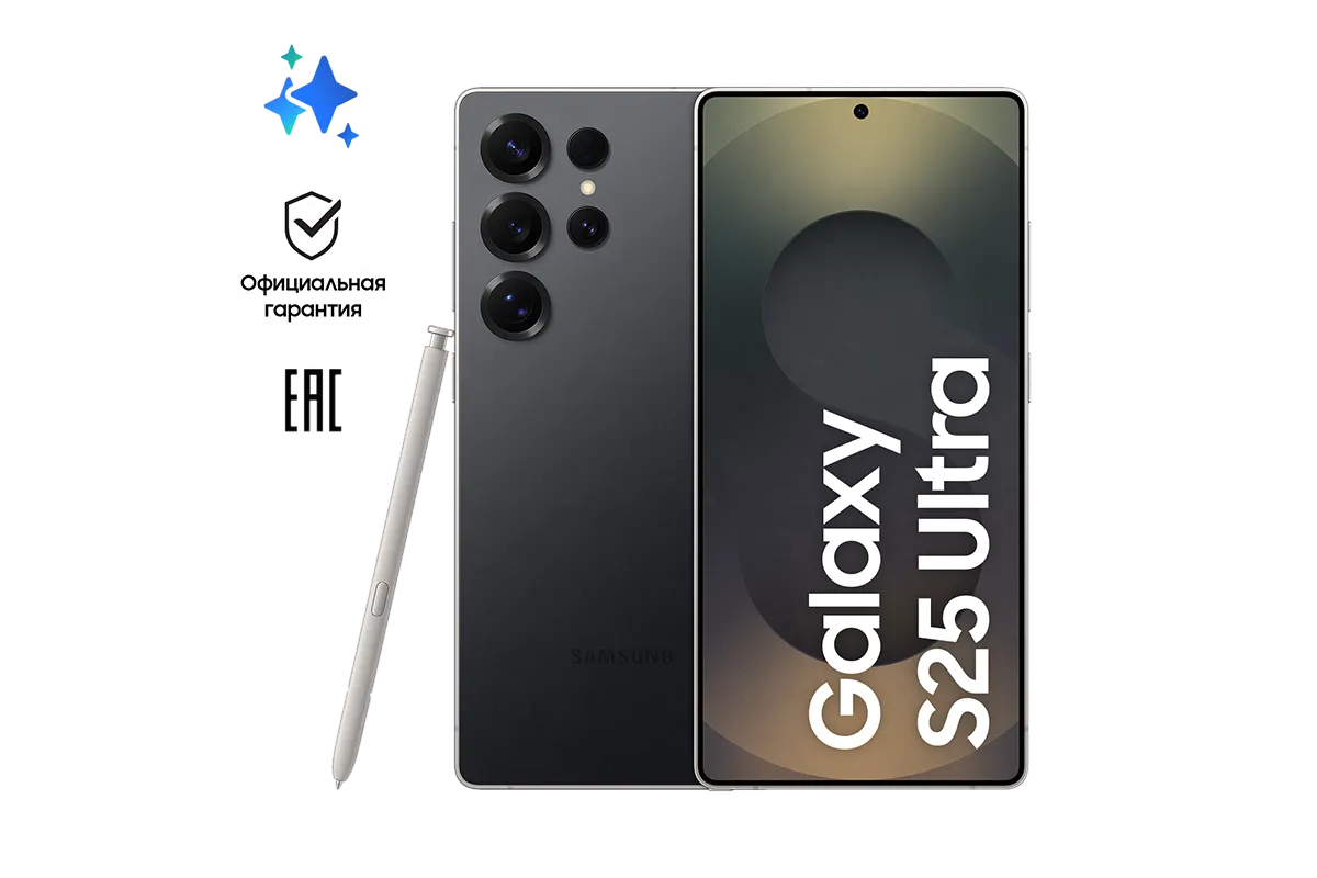 Смартфон Samsung Galaxy S25 Ultra 256 Гб, Черный титан