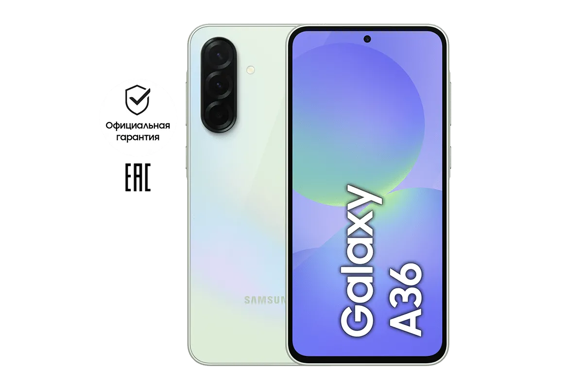 Смартфон Samsung Galaxy A36 128 Гб, Лайм