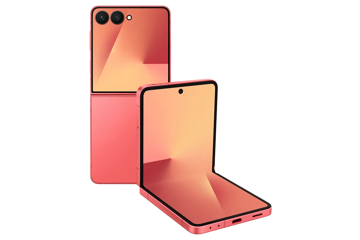 Смартфон Samsung Galaxy Z Flip7 256 Гб, Коралловый