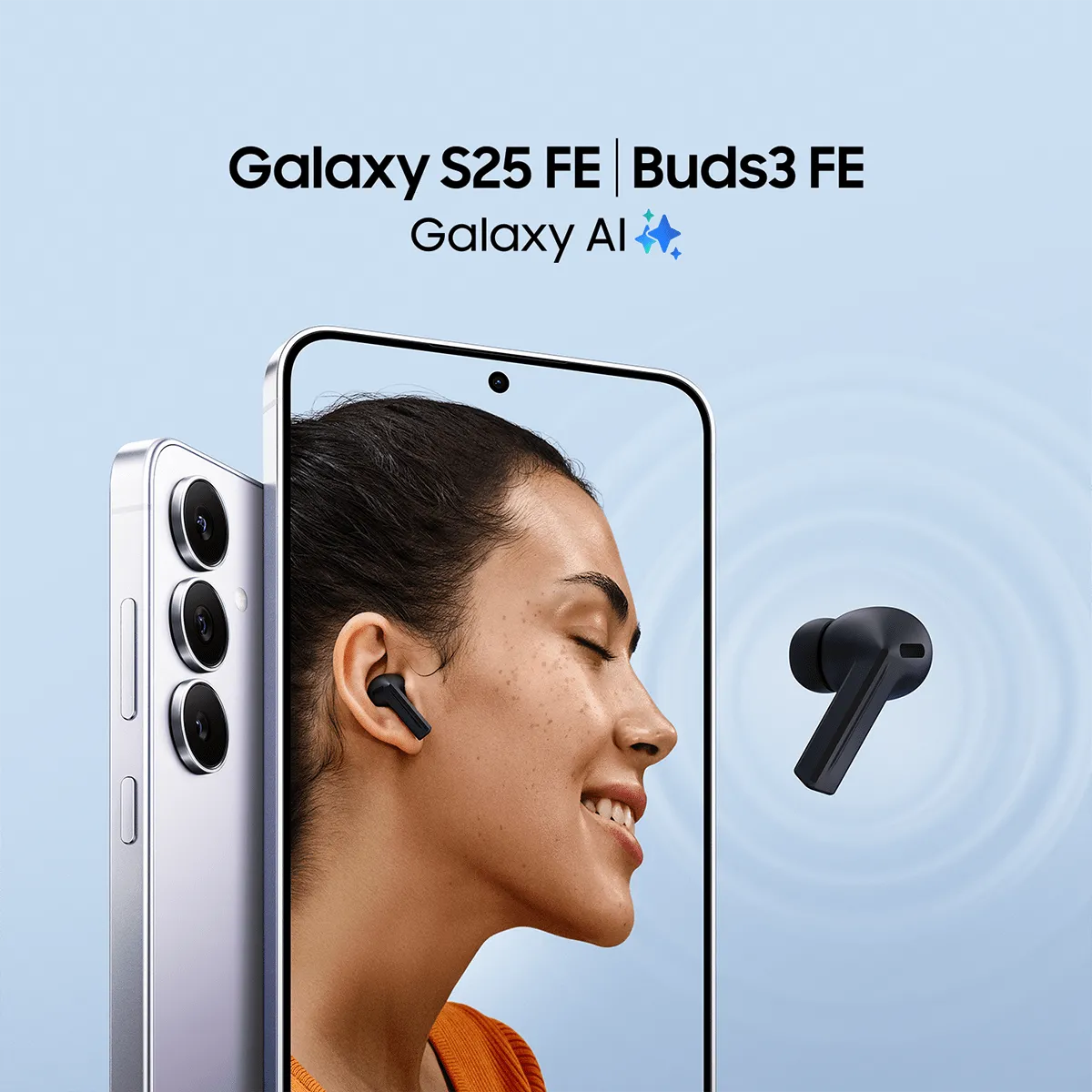 Смартфон Samsung Galaxy S25 FE 256 Гб, Светло-голубой