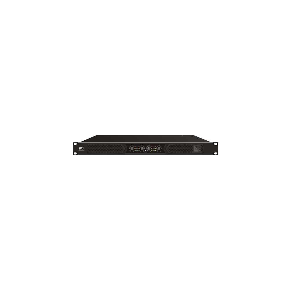 ITC TC-4500B 4-канальный усилитель,8Ω:4*500W; 4Ω: 4*850W; Bridge 8Ω: 1700W