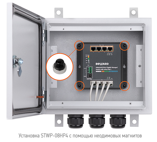 Коммутатор STWP-08HP4